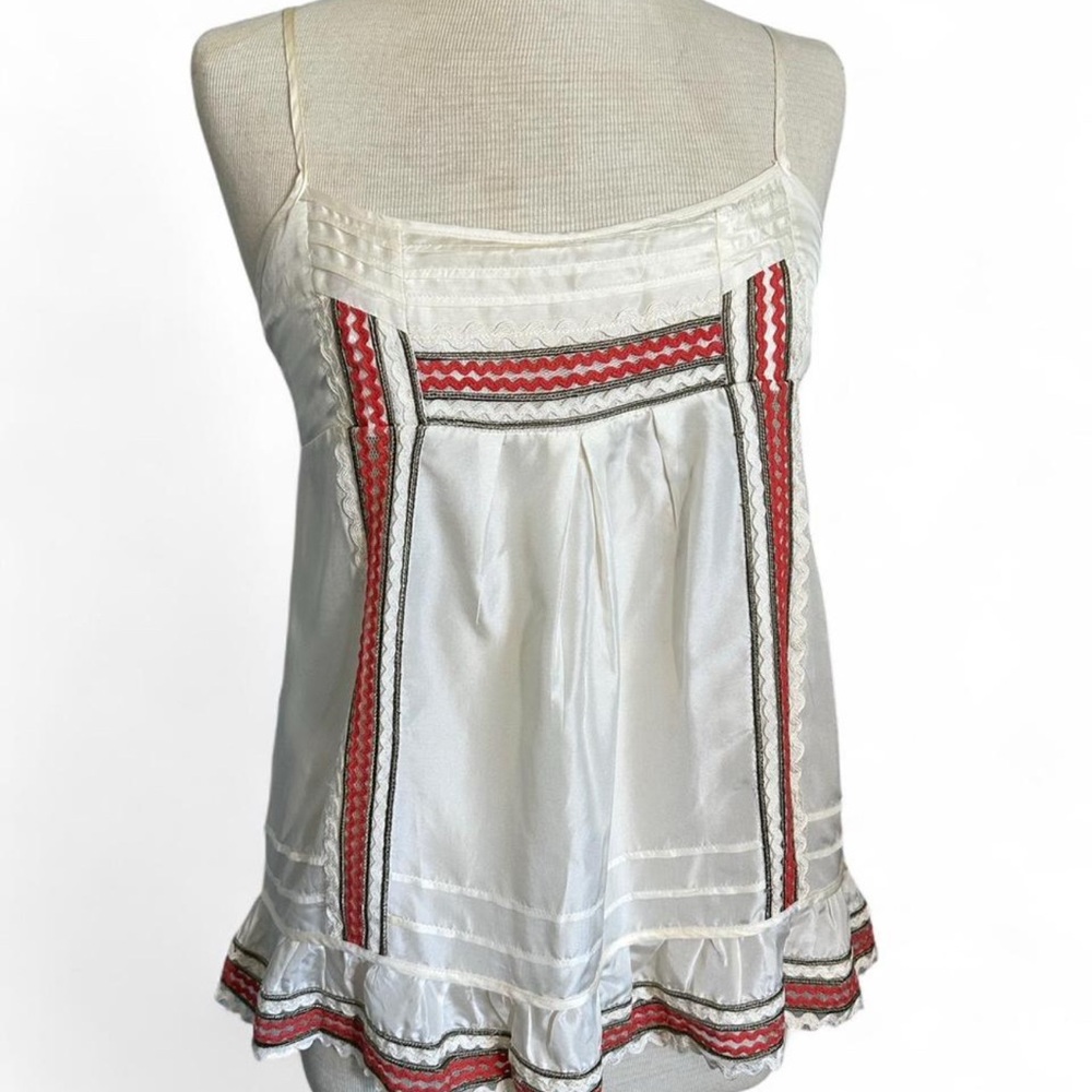 Vintage BCBGMAXAZRIA boho silk camisole